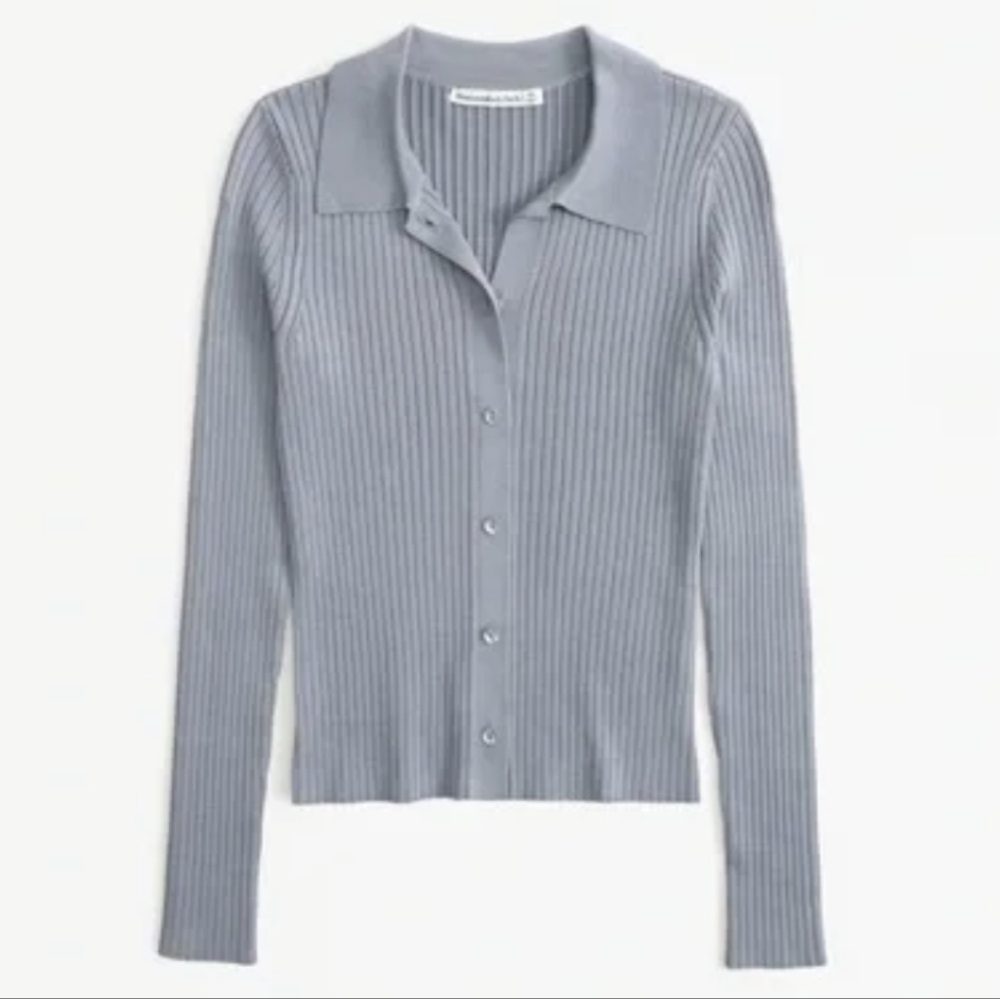 [NWT] Abercrombie Glossy Polo Top